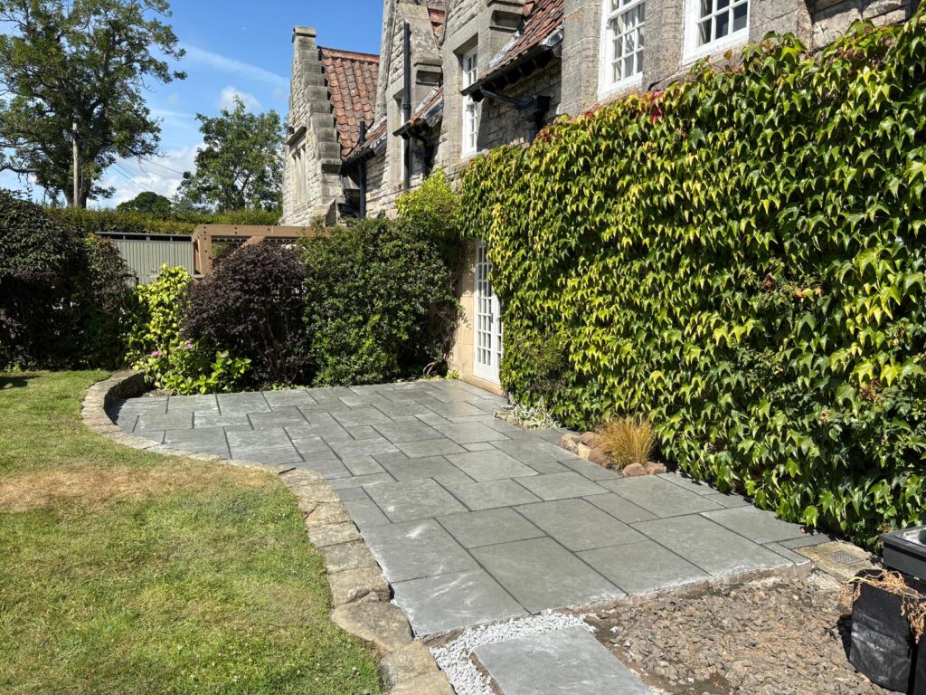 Completed garden landscaping project