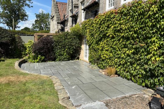 Completed garden landscaping project Completed garden landscaping project